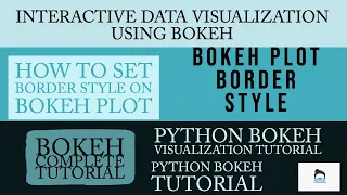 Python Bokeh Interactive Data Visualization Tutorial Bokeh Plot Border Styling Part 7