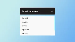 Custom Select Menu Using HTML CSS Javascript