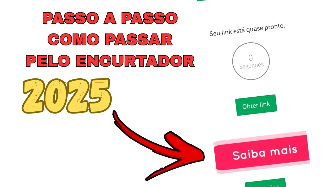 TUTORIAL PASSO A PASSO COMO PASSAR PELO ENCURTADOR EM 2025