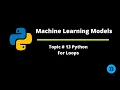Python - Topic 13