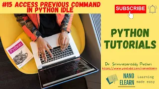 Python Tutorials 15 Access Previous command on Python IDLE
