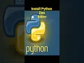 Cara install Python dan Editor