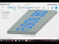 How to Make a Nameplate in Fusion 360 Tutorial