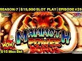 Mammoth Power KONAMI Slot Machine 15 Max Bet Bonus-GREAT SESSION SEASON-7 EPISODE