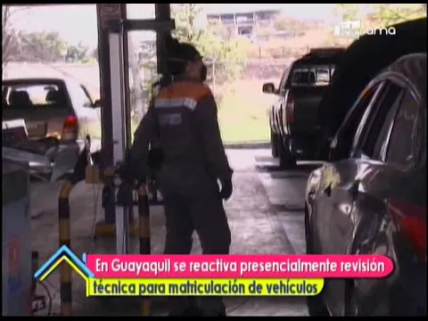En Guayaquil se reactiva presencialmente revisión técnica vehicular
