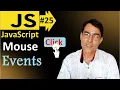 Mouse Events in JavaScript Javascript basic lesson - 25 JavaScript Event click double click