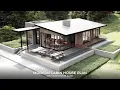 2-Bedroom Modern Contemporary Cabin House Plan 1 200 sq ft