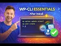 Must Know WP CLI Commands After WordPress Installation URL Title Admin Setup