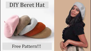 Download DIY Beret Hat | How to make Beret Hat (Free Pattern) | French Beret Cap MP3