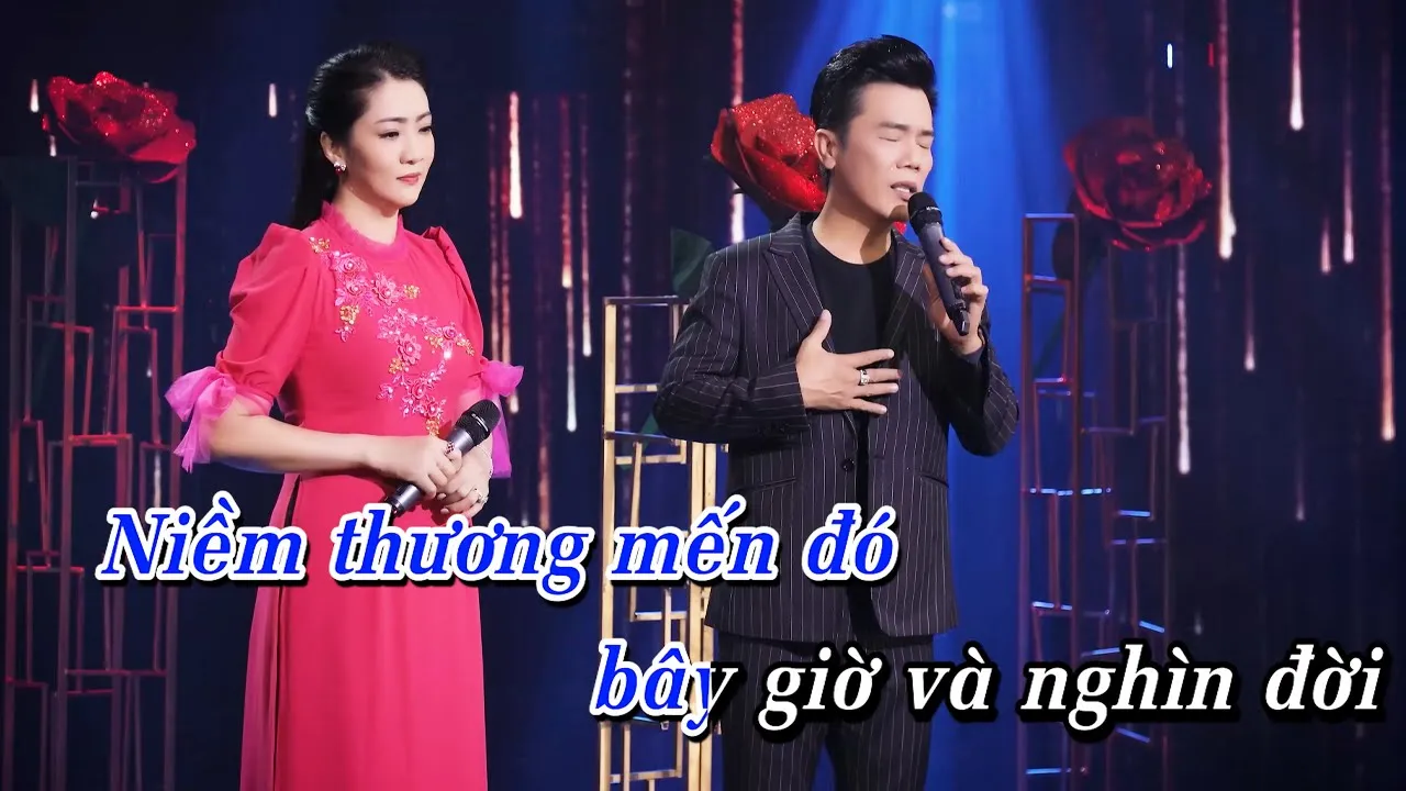 KARAOKE | Hoa Nở Về Đêm (Song Ca) - Lê Minh Trung u0026 Thụy Dung