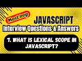 Lexical Scope in JavaScript Explained Closures Nested Functions Real-World Examples