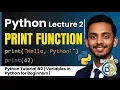 Python Lecture 2 Variables in Python for Beginners Python Complete Course 2026