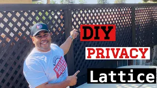 How to build a DIY Privacy Lattice Fence