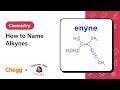 How to Name Alkynes Ft Professor Dave