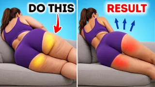 Day 3 of 6 | OUTER THIGHS + HIP DIPS | Workout on the Sofa