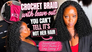 #605. THIS CROCHET BRAID LOOKS LIKE HER REAL HAIR! | KRN BURMESE CURLY | FIT. KRN WIG