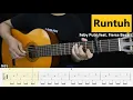 Download Lagu RUNTUH - Feby Putri feat. Fiersa Besari - Fingerstyle Guitar Tutorial + TAB \u0026 Lyrics