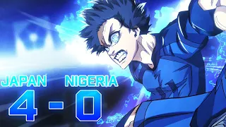 Isagi Side Shot Volley Destroyed Nigeria Japan Vs Nigeria Blue Lock Manga Animation