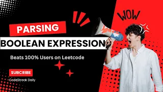 1106 Parsing A Boolean Expression Leetcode Hard Problem Beats 100 Users Coding