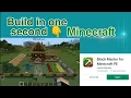 How to use Block master for Minecraft pe App Build in 1 second 100