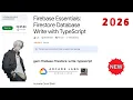 Firebase Essentials Firestore Database Write with TypeScript 2026