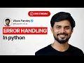 LIVE Python Error Handling Explained try except else finally Python for Beginners