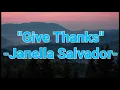 Lagu Janella Salvador-Give Thanks (Lyrics video