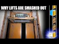 VANDALISM Why lifts are smashed out in derelict buildings