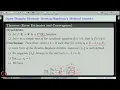 Week 7 Lecture 33 Nonlinear Equations Newton-Raphson s method Convergence Theorem