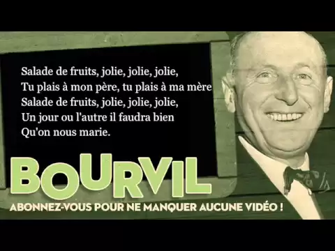 Download MP3 Bourvil - Salade de fruits - Paroles (Lyrics)