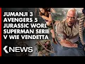 Jumanji 3, Jurassic World 5, Avengers: Doomsday, Alice im Wunderland, Gremlins 3... KinoCheck News