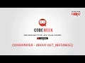 Basic Codeigniter Tutorials - About Get Instance