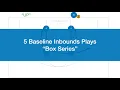 5 Box Baseline Inbounds Plays