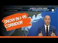 First accumulating snow of the season to impact I-95 corridor this weekend