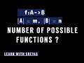 Counting Number of Functions Combinatorics Discrete Mathematics