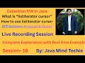 Collection in Java what is listiterator cursor How to use listiterator cursor Explain By Amit