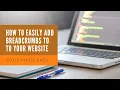 How to Easily Add Breadcrumbs to Your Website Using HTML CSS Step-by-Step Guide