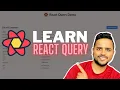 React Query Crash Course Fetch Cache Prefetch data using React Query Akash Devgan
