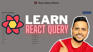 React Query Crash Course Fetch Cache Prefetch data using React Query Akash Devgan