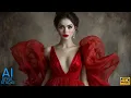 Download Lagu 4K AI Art Lookbook Video of AI Girl ｜ Blue Dress AI Beauty in Golden Light