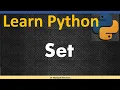 Set add update remove difference union Loop Tuple Constructor function Learn Python