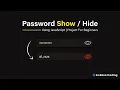 Password Show Hide Using JavaScript JavaScript Project For Beginners JS Tutorial