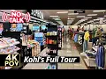 Kohl s Department Store Full Walkthrough Tour Ambient 4K POV Friday Morning No Commentary