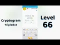 Cryptogram Tripledo Level 66 Solutions Logic Puzzle Game Mini Boss