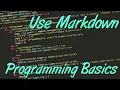 How to used Markdown for your programming projects Programming basics
