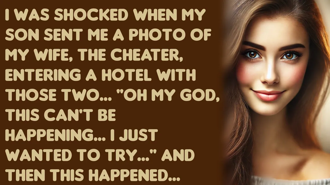 Outline Video I was shocked when my son sent me a photo of my wife, the cheater