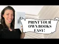 HOW TO PRINT BIND BOOK FROM PDF EASY 2021
