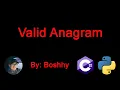 Valid Anagram LeetCode Explained and Solved