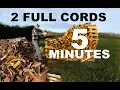 Lagu Two FULL cords of FIREWOOD stacked in 5 minutes