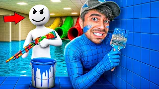 جربت اقوى اختباء في التخفي والرسم 😂🔥